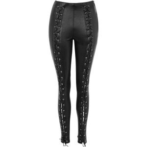 TopShop Faux Leather skinny lace up pants BNWT 6